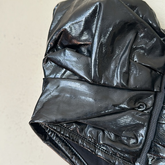 House of CB Marla Black Faux Patent Leather Boned Corset Top 🤍 - Picture 15 of 15